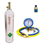 Kit Recarga Gás R134 Ar Condicionado Automotivo Refrigeração