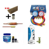 Kit Recarga P Geladeira R134a Dupont Manifold Alumax C