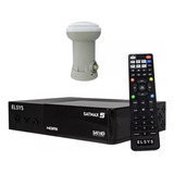 Kit Receptor De Tv Digital Via Satelite Elsys Satmax 5   Lnb