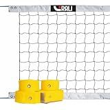 Kit Rede Branca Rali 4 Faixas De Vôlei De Praia Oficial Marcação Quadra 8x16 Amarelo