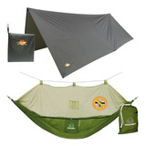 Kit Rede Descanso Com Mosquiteiro Toldo Amazon Guepardo