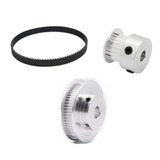 Kit Redução 3 1 Gt2 Correia Fechada 160mm Polia 20 60 Dentes
