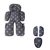 Kit Redutor Carrinho Bebê Conforto Protetor Cinto Azul Escuro 