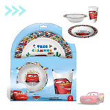 Kit Refeição Alimentação Infantil Carros Disney Em Melamina