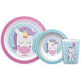 Kit Refeição Animal Fun Unicórnio Buba Multicolorido