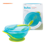 Kit Refeição Bowl Tigela Infantil Com Colher E Tampa Buba