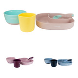 Kit Refeição Copo Bowl Prato E Colher Termossensível Clingo