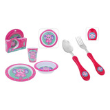 Kit Refeição Infantil Criança Bebê 3 Peças C Talher Brinde