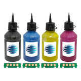Kit Refil 4 Cores 406 Para Clx3305 Clx3306 Clp360 + 4 Chip