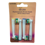Kit Refil 4 Peças Escova De Dente Elétrica Compatível Oral B