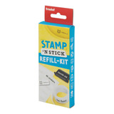 Kit Refil Carimbo Stamp Stick Para Marcar Roupas E Objetos Cor Do Exterior Preto Cor Da Tinta Preta