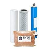 Kit Refil Deionizador 4 Estágios Membrana 100gpd Resina 400