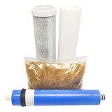 Kit Refil Deionizador 4 Estágios Membrana 50gpd Resina 475