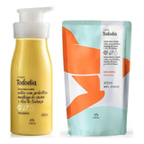 Kit Refil E Creme Corporal Macadamia 400ml Natura Todo Dia