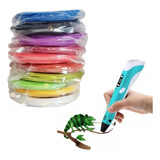Kit Refil Filamento Caneta Impressora 3d 10 Cores 50 Metros