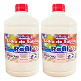 Kit Refil Para Bolha De Sabão Líquido Bubble Com 2 Litros