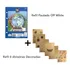 Kit Refil Pautado Off White E Divisórias Decoradas Natureza