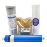 Kit Refil Premium Deionizador 4 Estágios Resina Mb400 100gpd