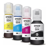 Kit Refil T504 Epson L4150 L4160 L6161 L6191 L6171