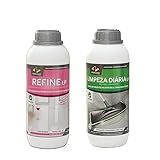 KIT REFINE MANCHAS PORCELANATO LIMPEZA DIARIA PISOCLEAN 1L