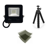 Kit Refletor 10w 2x Película Polarizada C tripé Fotografia