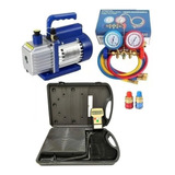 Kit Refrigeração Automotiva Manifold Bomba Vácuo Balança