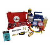 Kit Refrigeração Ferramentas Bomba De Vácuo 6cfm Manifold