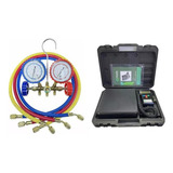 Kit Refrigeração Manifold R134 Balança Digital Até 100kg