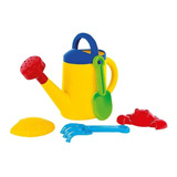 Kit Regador De Praia Colorido Poliplac Brincar Na Areia