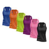 Kit Regata Feminina Dryfit Academia Treino Camiseta Cavada