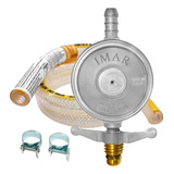 Kit Registro Regulador De Gás Imar Completo Mangueira 80cm