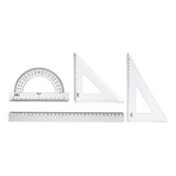 Kit Regua Geo Ens Fundamental Transferidr Esquadro 45 60 