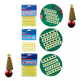 Kit Réguas Cortadoras Miniaturas De Natal 1 2 E 3 Natalinas