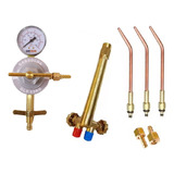 Kit Regulador Glp 13 Kg Maçarico De Solda 201 E 3 Bicos