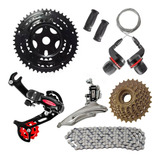 Kit Relação 21 Marchas Bicicleta Completo 21v Yamada Cambios