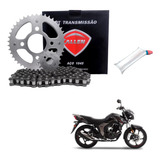 Kit Relação Aplicação Haojue Dk 150 Pinhão 15 Dentes