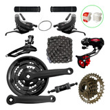 Kit Relação Bike 21v Rapid Pedivela Catraca Câmbio Corrente