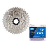 Kit Relação Cassete K7 Catraca 9v 11 36t Dentes Cs Pedal Pulse Aço Inoxidável Mtb Road Trekking Encaixe Padrão Shimano Bike Bicicleta Corrente Yqc 9s 128 Elos C Missing Link Compatível 9 Velocidade