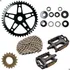 Kit Relação Catraca Corrente Coroa Movimento Pedaln P/ Bike