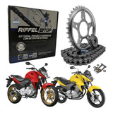 Kit Relação Cb 300r Com Retentor 2013 2014 2015 Orig Riffel