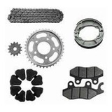 Kit Relaçao Cb300 coxim pastilha lubrificante lona Trazeira