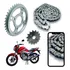 Kit Relação Cg 160 Titan Fan Start Transmissão Aço 1045