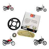 Kit Relação Cg star titan 160 C Retentor Corrente Dourada