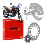 Kit Relação Coroa E Pinhão Bmw F g 650 Gs 47x16 Vaz Aço 1045