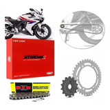 Kit Relação Coroa E Pinhão Vaz Did Honda Cbr 250r Aço 1045