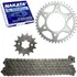 Kit Relação Coroa Pinhao Corrente Nakata Fazer 150 2013-2020