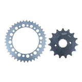 Kit Relação Coroa Pinhão Vaz Aço 1045 Honda Falcon Nx 400