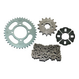 Kit Relação Corrente Coroa Pinhão Coxim Hunter 125 Max 125