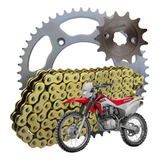 Kit Relacao Crf230f Crf 230f Kmc Pro Corrente Gold
