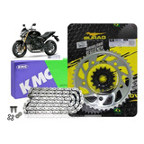 Kit Relação Durag kmc Honda Cb 600f Hornet 2013 Com Retentor